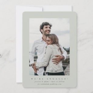 Minimale moderne Verloving koninklijke fotokaart
