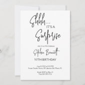 Minimale Moderne Verrassingsfeest Script 50ste Ver Kaart (Voorkant)
