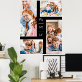 Minimale moderne vier foto's voor het verzamelen v poster (Thuiskantoor)