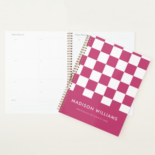 Minimale moderne vierkant planner (Display)