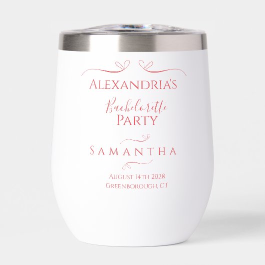 Minimale moderne vrijgezellenfeest gunst (Voorkant)