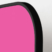 Minimale moderne waanvoornaam, roze en wit pickleball paddle (Links Detail)