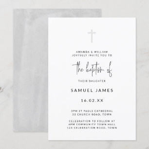 Minimale moderne waterverf handgeschreven grijze d kaart