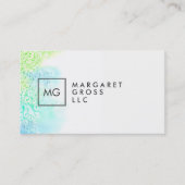 Minimale moderne Waterverven Ombre Visitekaartje (Voorkant)