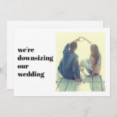 Minimale moderne we zijn onze trouwfoto aan het in aankondiging (Voorkant / Achterkant)