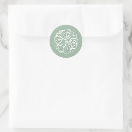 Minimale Moderne Wijze Groene Islamitische Arabisc Ronde Sticker