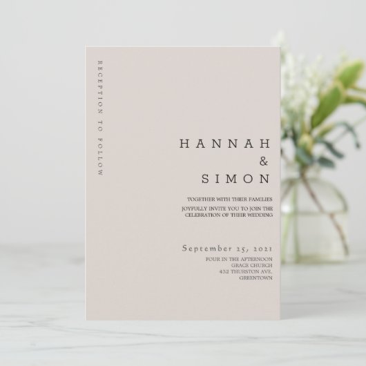 Minimale moderne winterweddenschap (Staand voorkant)