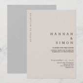 Minimale moderne winterweddenschap (Voorkant / Achterkant)