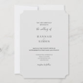 Minimale moderne winterweddenschap kaart (Voorkant)