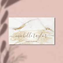 Minimale moderne witte marmergoudhandtekening