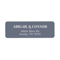 Minimale moderne zachte, blauwe lavendel Typografi