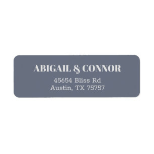 Minimale moderne zachte, blauwe lavendel Typografi Etiket