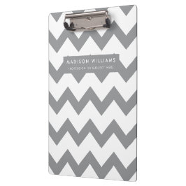 Minimale moderne zigzagplaat klembord