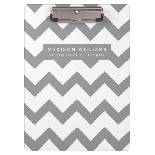 Minimale moderne zigzagplaat klembord (Voorkant)