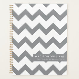 Minimale moderne zigzagplanner planner