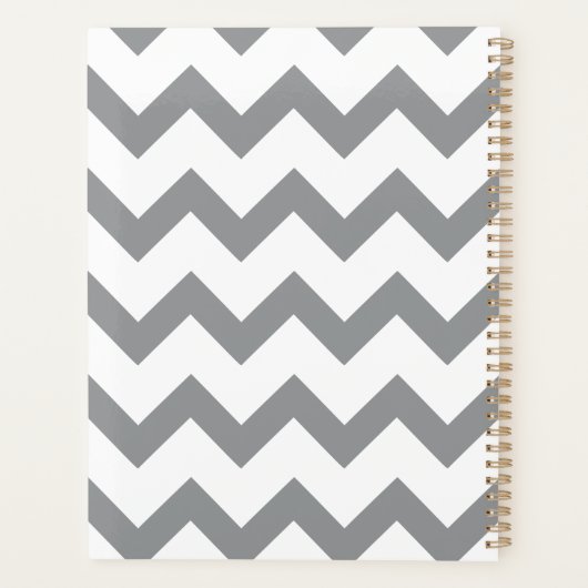 Minimale moderne zigzagplanner planner (Achterkant)