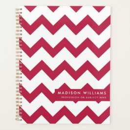 Minimale moderne zigzagplanner planner