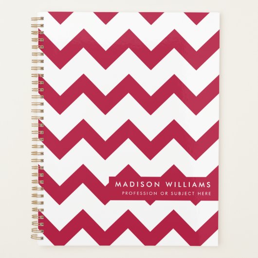 Minimale moderne zigzagplanner planner (Voorkant)