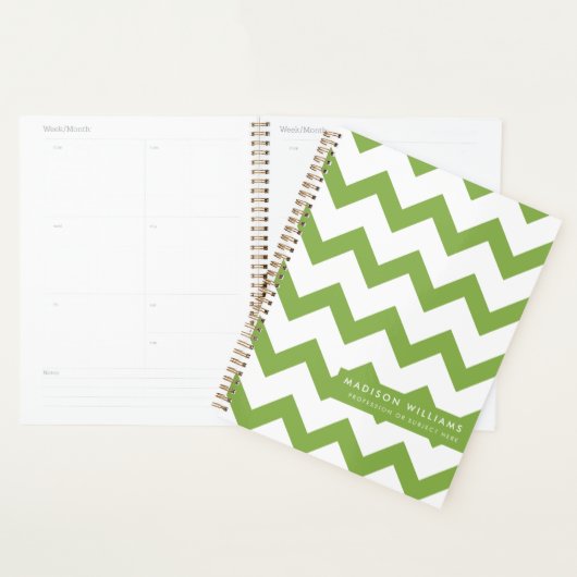 Minimale moderne zigzagplanner planner (Display)