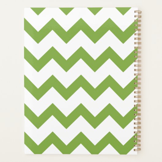 Minimale moderne zigzagplanner planner (Achterkant)