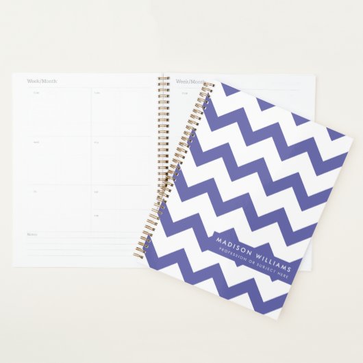 Minimale moderne zigzagplanner planner (Display)