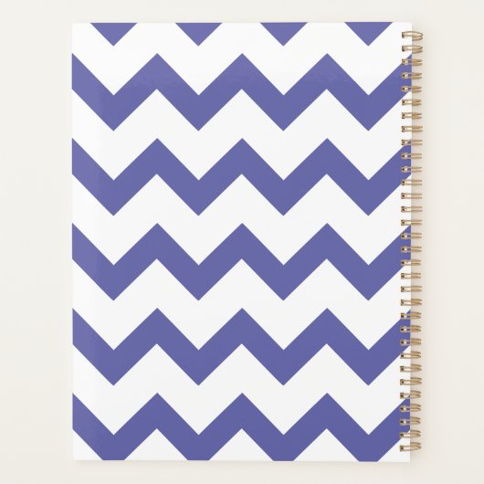 Minimale moderne zigzagplanner planner (Achterkant)