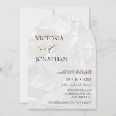 Minimale moderne zwart-wit bruiloft kaart (Voorkant)