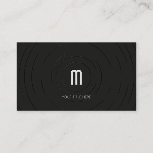 Minimale moderne zwart-wit fris visitekaartje (Voorkant)