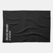 Minimale moderne zwarte airbnbnb-ventilatiekit theedoek (Horizontaal)