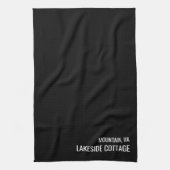 Minimale moderne zwarte airbnbnb-ventilatiekit theedoek (Verticaal)