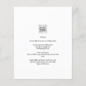 Minimale moderne zwarte ampersand bruiloft flyer (Achterkant)