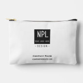 Minimale, Moderne Zwarte en Witte Onderneming of N Etui (Voorkant)