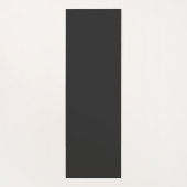 Minimale moderne zwarte monogram Initialen Yogamat (Achterkant)