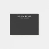 Minimale moderne zwarte Post-it notities Post-it® Notes (Voorkant)