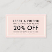 Minimale moderne zwarte roze verwijzing (Voorkant)