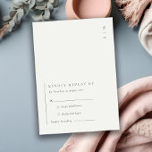 Minimale moderne zwarte Typografie Weddenschap RSV Informatiekaartje