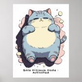 Minimale Modus Geactiveerd – Herkenbare Stemming Poster (Voorkant)