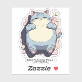 Minimale Modus Geactiveerd – Herkenbare Stemming Sticker