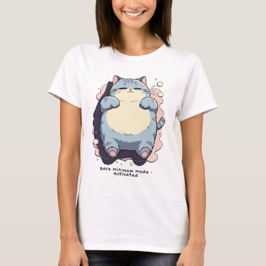 Minimale Modus Geactiveerd – Herkenbare Stemming T-shirt (Voorkant)