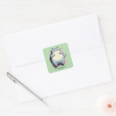 Minimale Modus Geactiveerd – Herkenbare Stemming Vierkante Sticker (Envelop)
