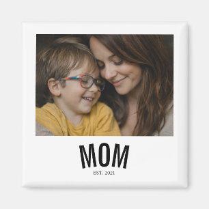 Minimale Moeder Gevestigd Vintage Instant Foto Magneet