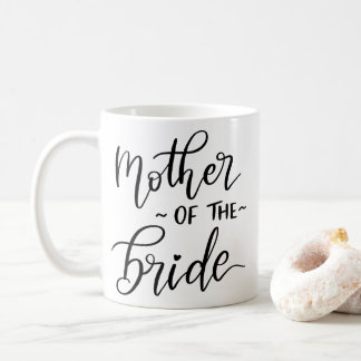 Minimale moeder van de bruid | Typografie Bruiloft Koffiemok