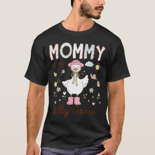 Minimale Moeders Dwaze Gans Eerste Verjaardag T-shirt