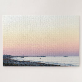 Minimale moeilijke zeelandschap Italiaanse kust Legpuzzel