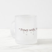 Minimale mok met kattenpootjes vorst (Voorkant links)