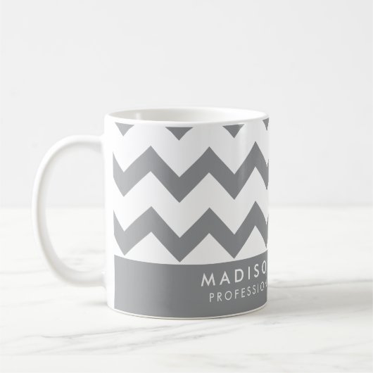 Minimale Mok moderne zigzagkoffie (Links)