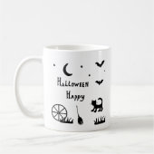 Minimale Mok van Cute Happy Halloween-koffie (Links)