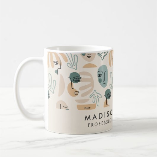 Minimale Mok van Monogram moderne koffie (Links)