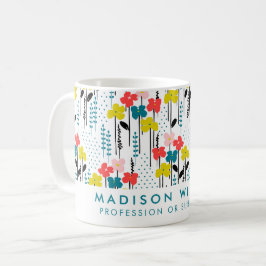 Minimale Mok voor moderne bloemen koffie