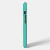Minimale Monogram Aqua Case-Mate iPhone Case (Achterkant / Links)